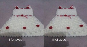 Gelinlikli Lif Örneği Yapılışı Resimli Anlatım